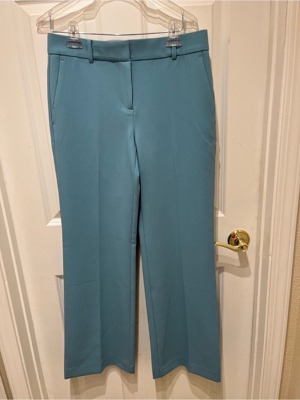 NWOT Ann Taylor The Jayne Trousers in a Seafoam Color Size 4.
